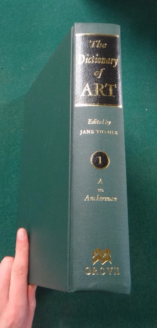 Appraisal: GROVE'S DICTIONARY OF ART vols reprinted with minor corrections many