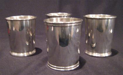 Appraisal: Group of four sterling silver julep cups The first example