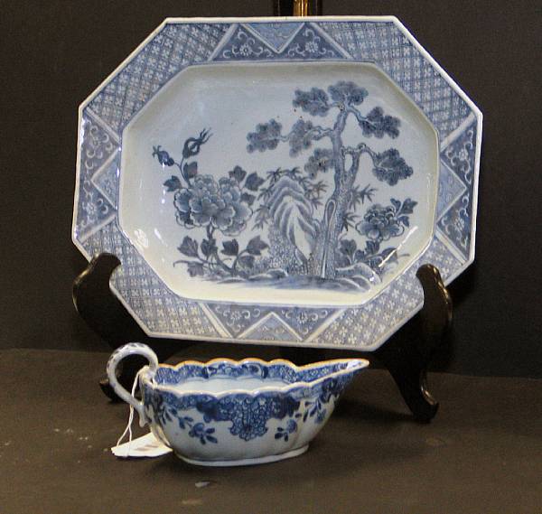 Appraisal: A group of blue and white export porcelains th Century