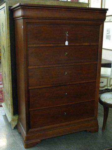 Appraisal: Impressions by Thomasville five-drawer chest with Federal style hardware excellent