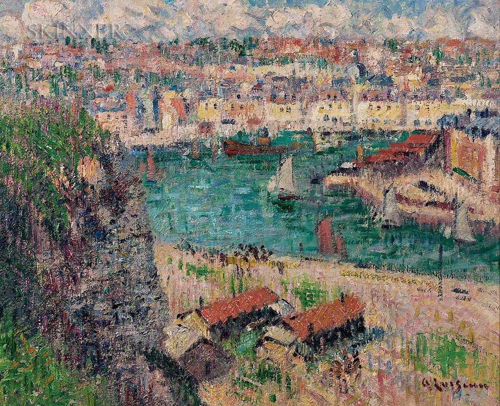 Appraisal: Gustave Loiseau French - L'Avant Port de Dieppe Gustave Loiseau