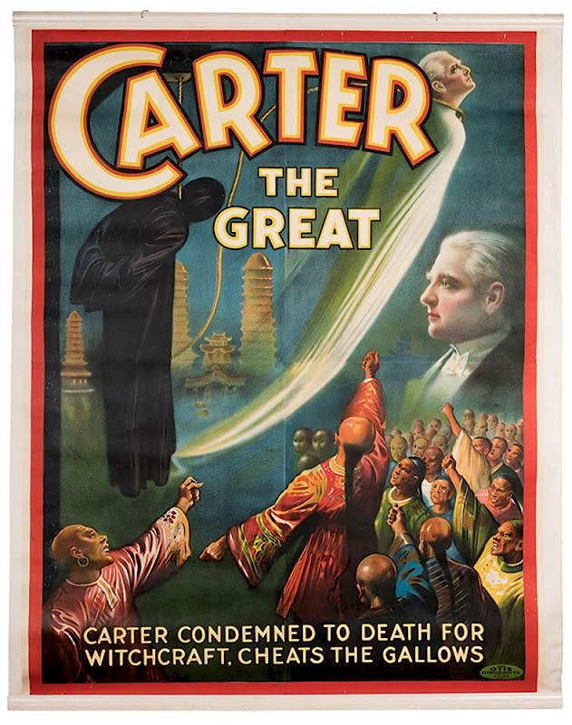 Appraisal: Carter the Great Condemned to Death for Witchcraft Cheats the