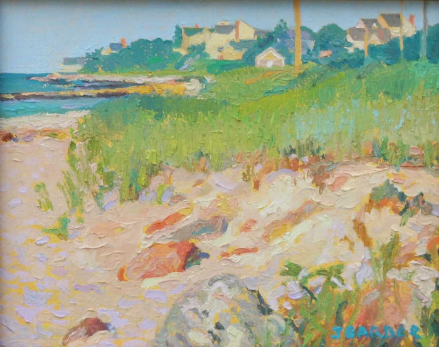 Appraisal: JANE BARBERAmerican ContemporarySquaw Island Signed lower right J Barber Oil