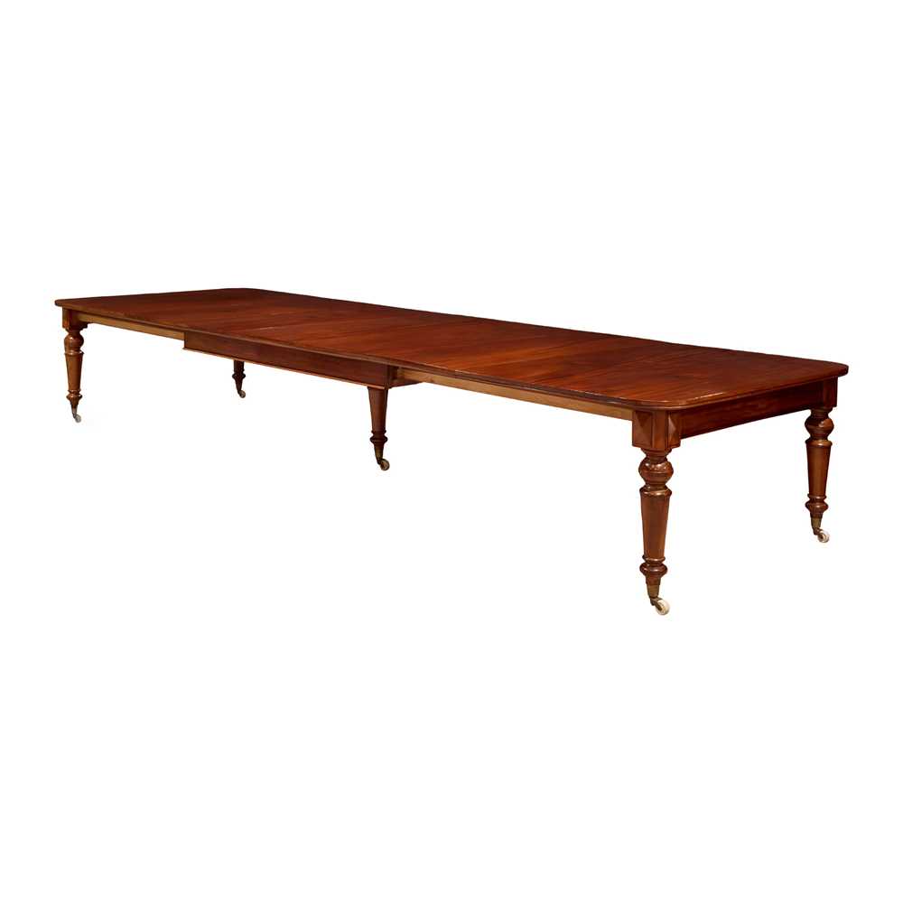 Appraisal: VICTORIAN MAHOGANY EXTENDING DINING TABLE MID TH CENTURY the moulded