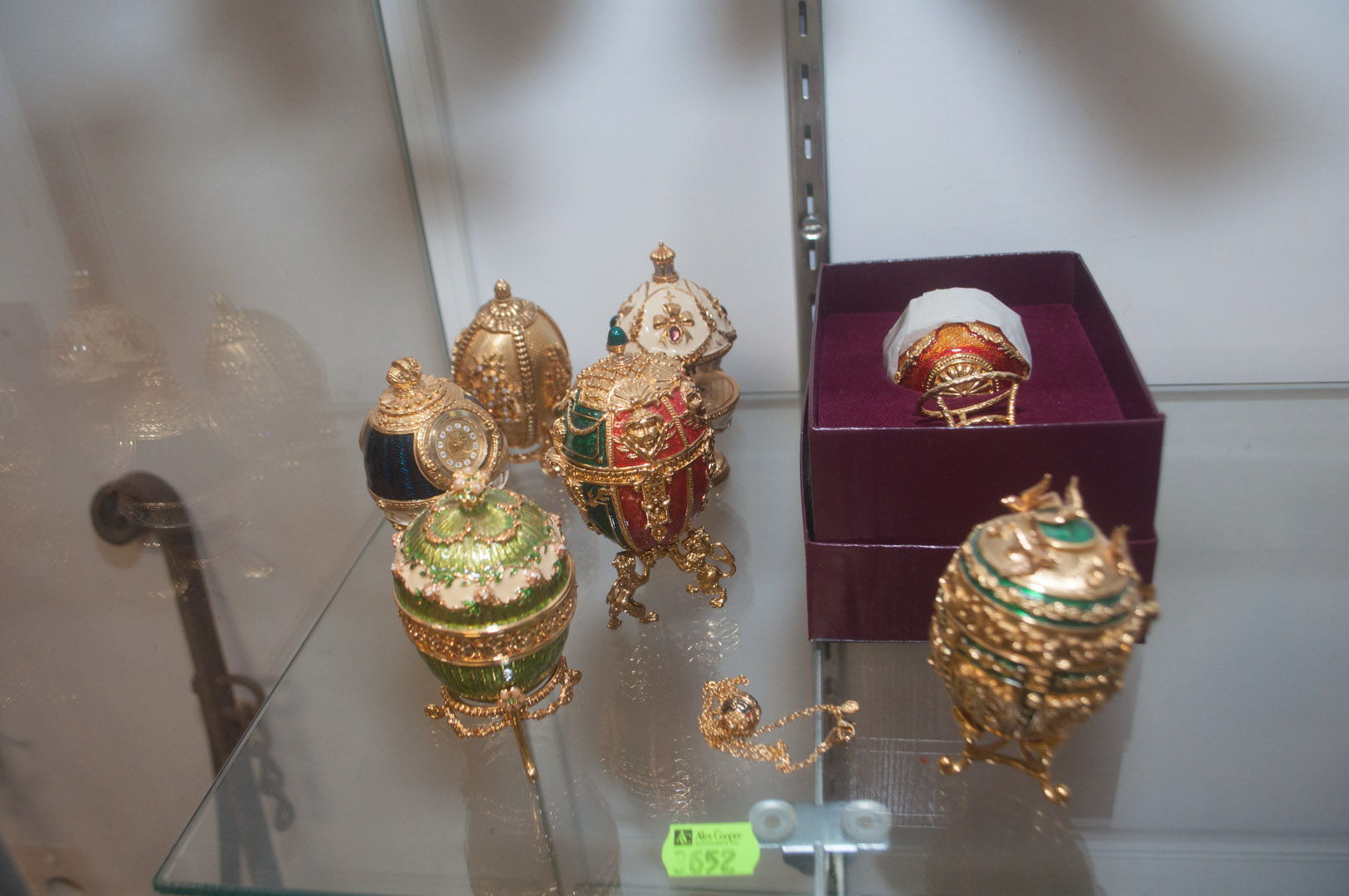 Appraisal: Assorted Faberge style eggs