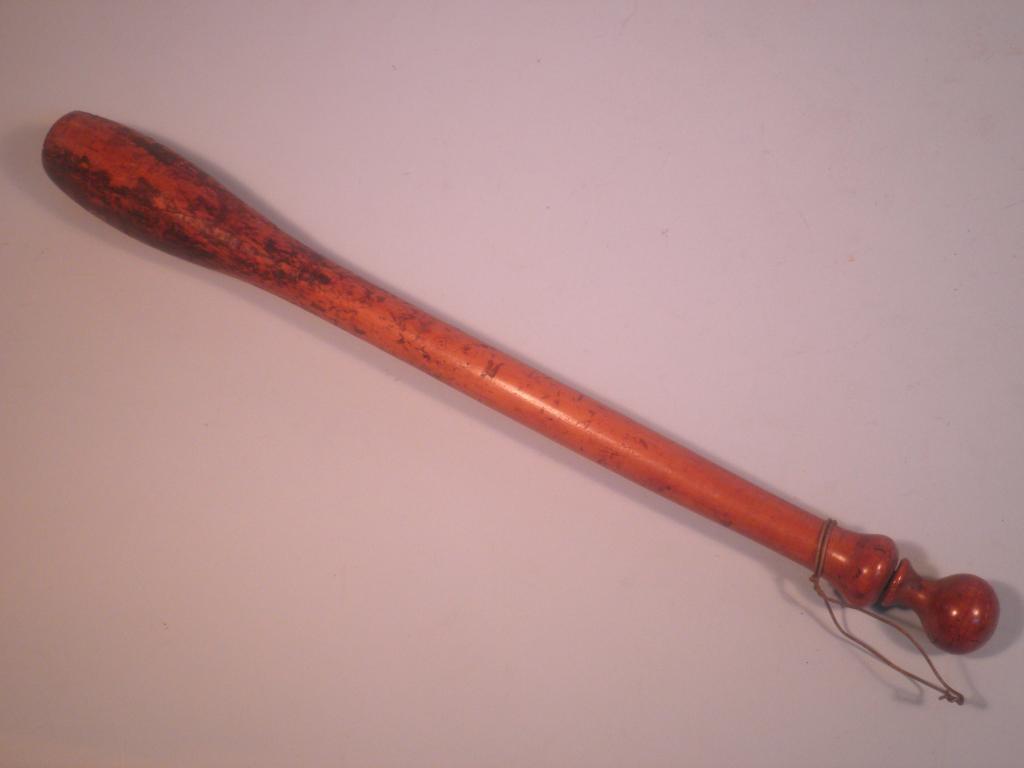 Appraisal: A thC fruitwood truncheon