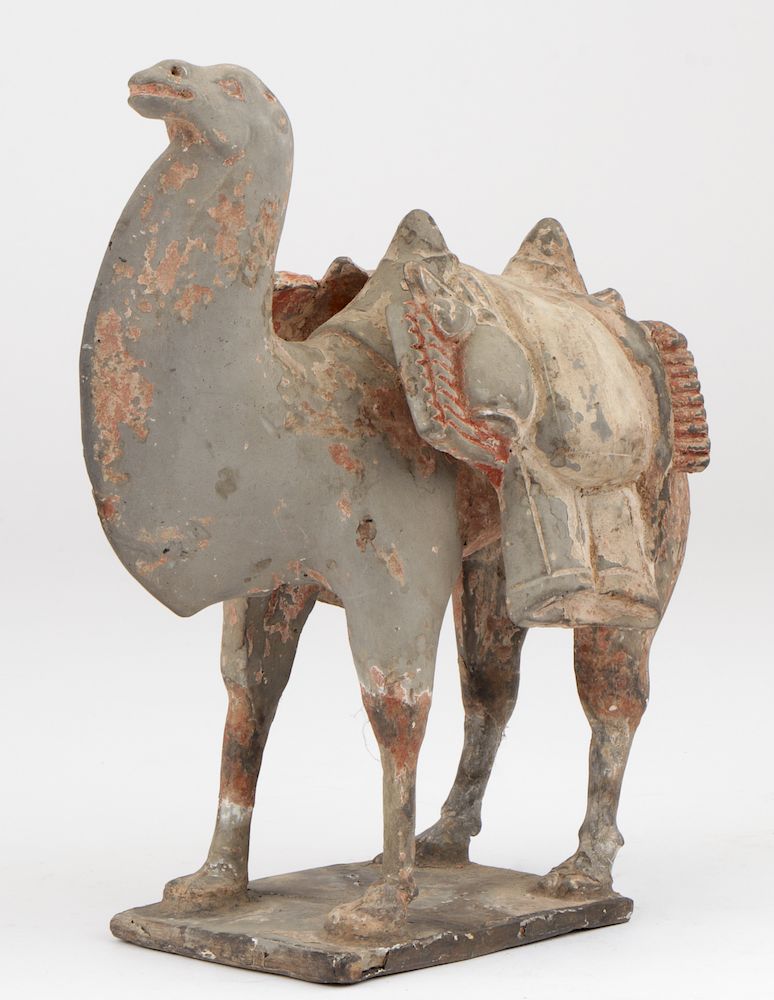 Appraisal: Chinese Tang Dynasty Pottery Figure of a Camel Chinese Tang