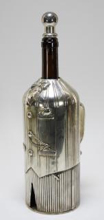 Appraisal: Godinger Silver Plate Tuxedo Wine Bottle Holder UNITED STATES TH