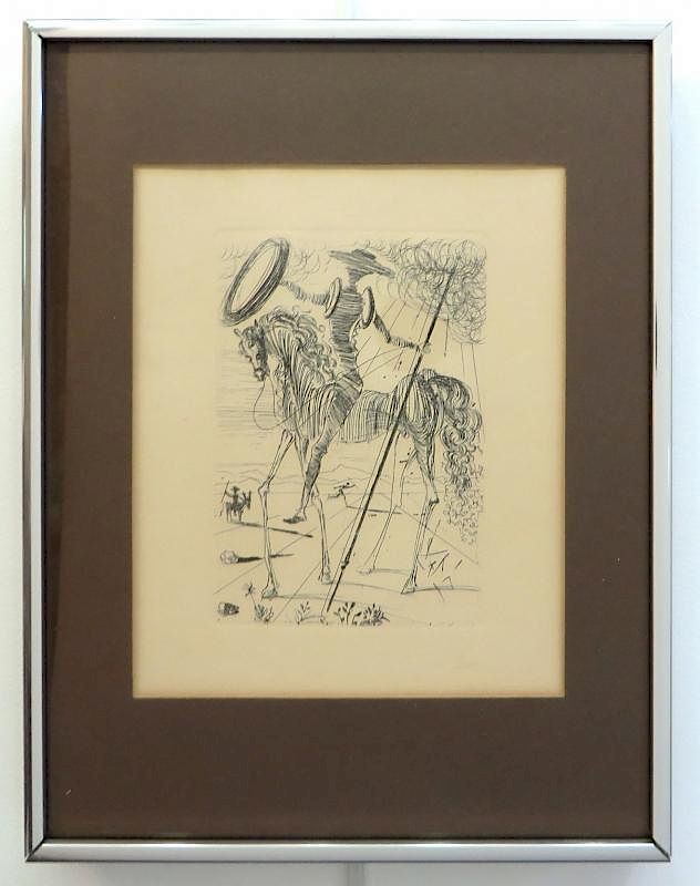 Appraisal: Don Quixote By Salvador Dali Don Quixote By Salvador Dali