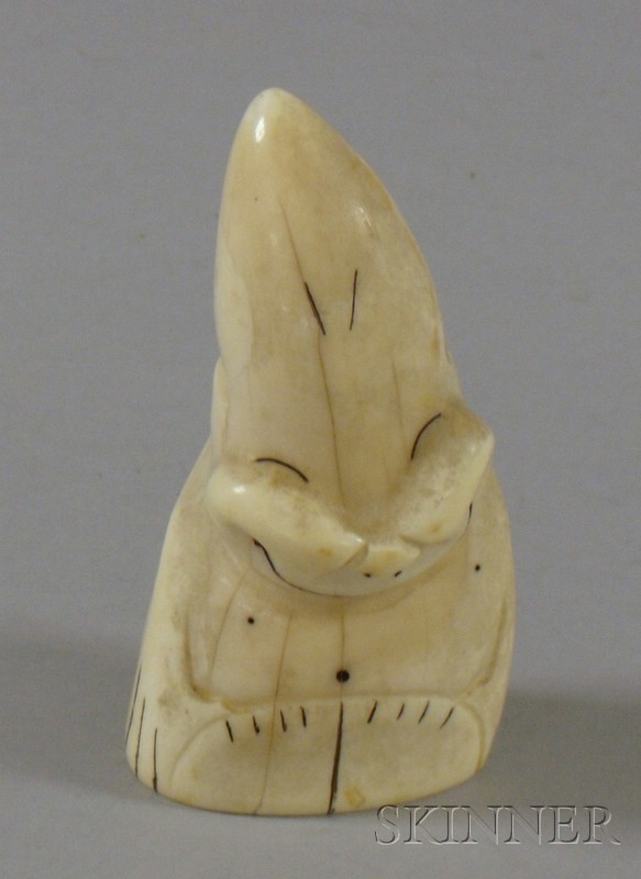 Appraisal: Inuit Carved Ivory Figure of a Billiken nd rd quarter