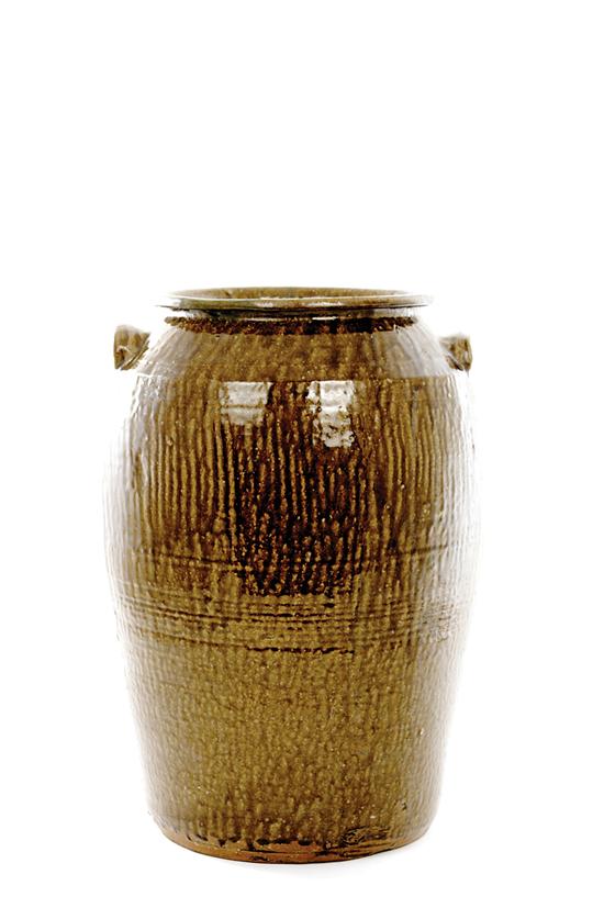 Appraisal: Catawba Valley stoneware storage jar Catawba Valley North Carolina circa