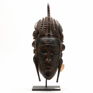 Appraisal: Ivory Coast Djimini Senufo Mask carved wood elongated face with