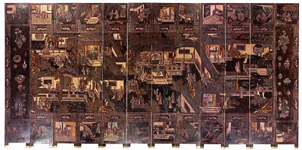 Appraisal: Property of various owners th Century Each panel with a