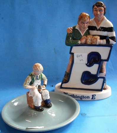 Appraisal: Beswick Figure of Rugby Players advertising Worthington E and Timpson