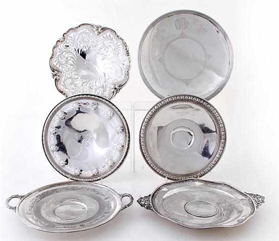 Appraisal: Whiting sterling tazzas New York early th century various designs