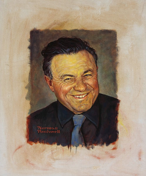 Appraisal: ROCKWELL NORMAN American - Portrait of Teddy Kolleck oil on