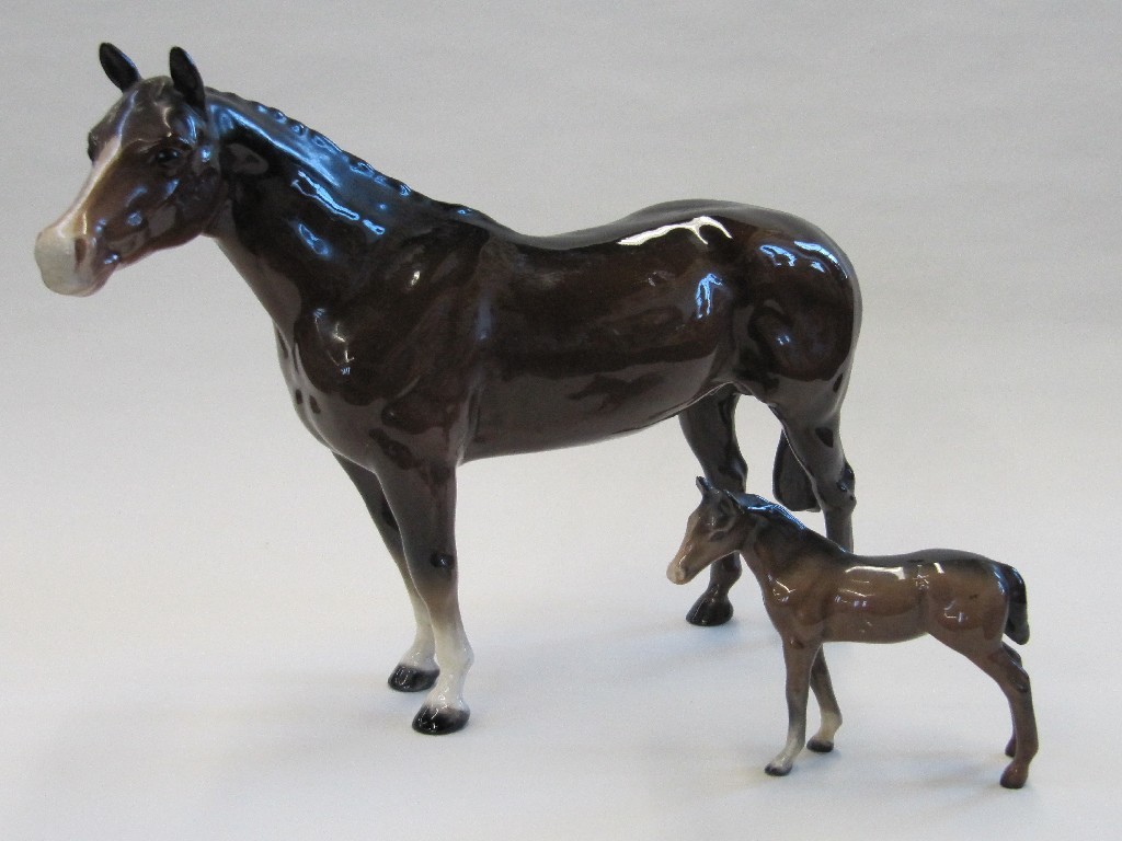 Appraisal: Beswick horse and foal