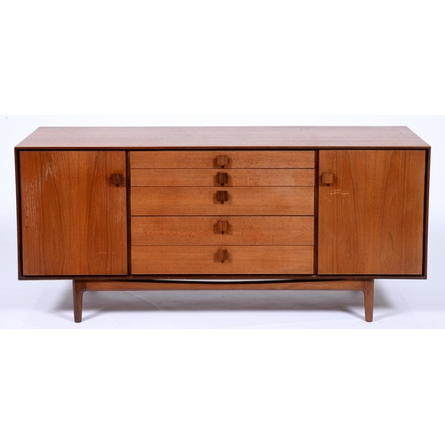 Appraisal: A mid century teak sideboard s cm l More Information