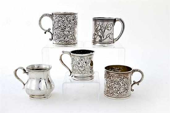 Appraisal: American sterling cups by Whiting New York circa various ornate