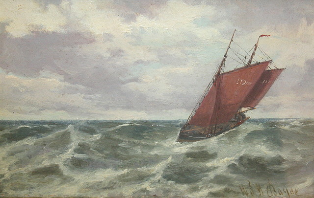 Appraisal: WILLIAM THOMAS NICHOLAS BOYCE - Two sailing vessels at sea