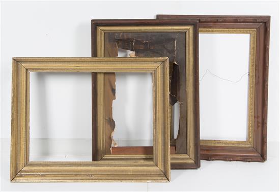 Appraisal: Sale Lot Three Victorian Frames th th century each of