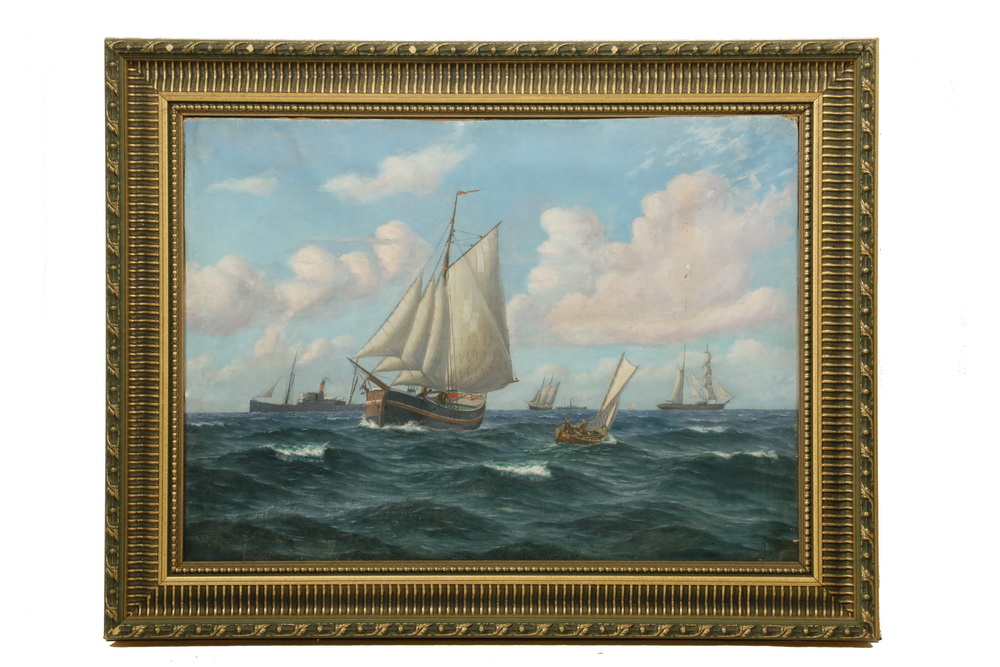 Appraisal: AXEL BULOW LATE TH C DENMARK Pribe i Nordsen oil