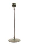 Appraisal: TIFFANY CANDLE STICK - Patinated Bronze Single Stem Candle stick