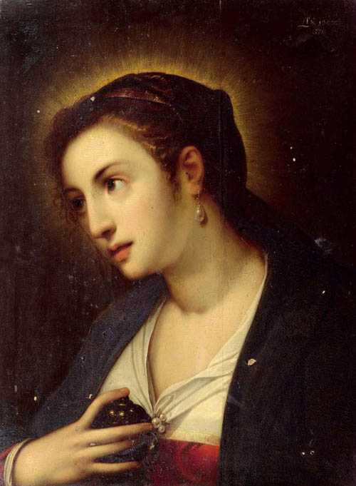 Appraisal: GELDORP GORTZIUS L wen - Cologne Mary Magdalene Oil on