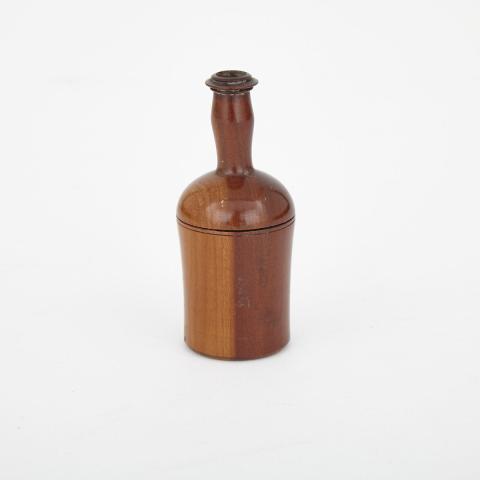 Appraisal: Turned Treen Bottle Form Nutmeg Grater early th century height