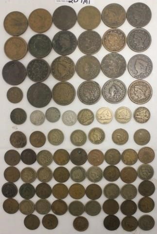 Appraisal: NINETY ONE TH C U S COINS TO INCLUDE LARGELIBERTY