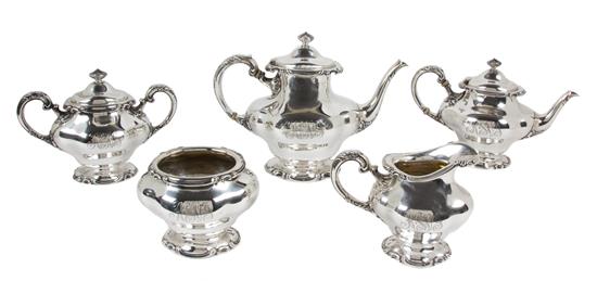 Appraisal: Sale Lot A An American Silver Tea and Coffee Service