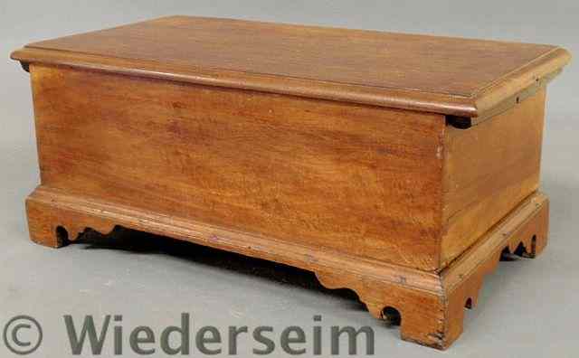 Appraisal: Rare Chippendale cherry bible box c with a molded lid