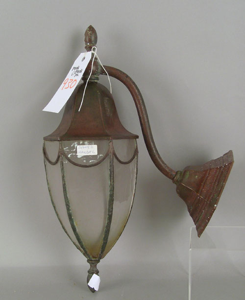 Appraisal: Handel copper lantern h