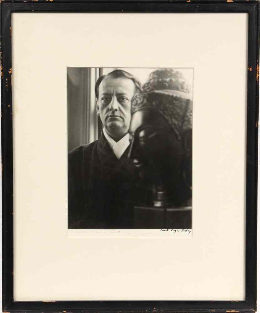 Appraisal: ANDRE MALRAUX SIGNED PHOTOGRAPH November - November French novelist art