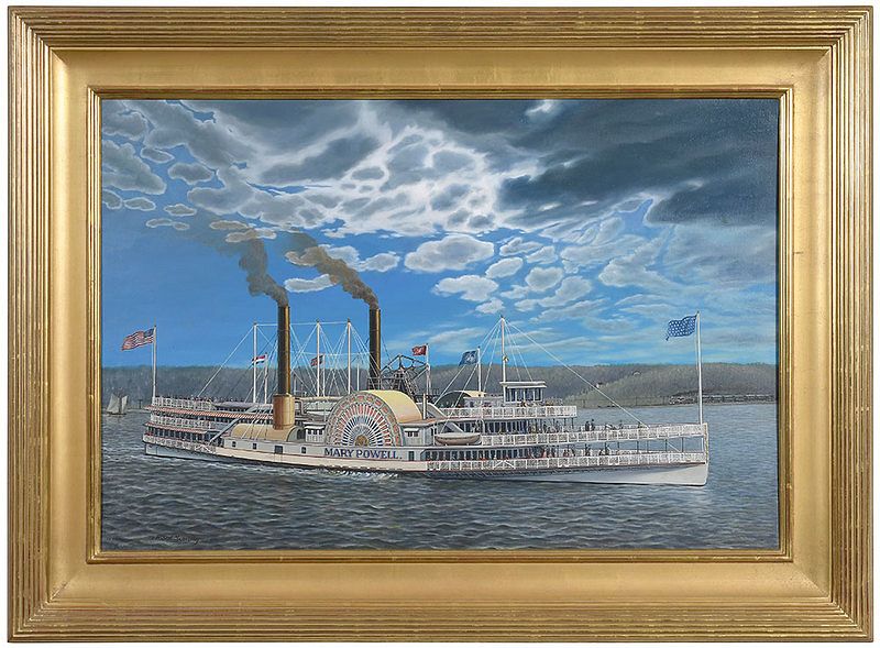 Appraisal: Albert Nemethy Sr New York Hungary - The Steamboat Mary