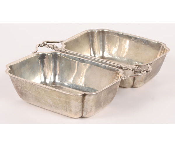 Appraisal: Cellini Craft sterling silver double serving dish oz x