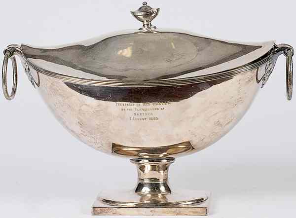 Appraisal: English Silver Plated Soup Tureen English ca - a classical