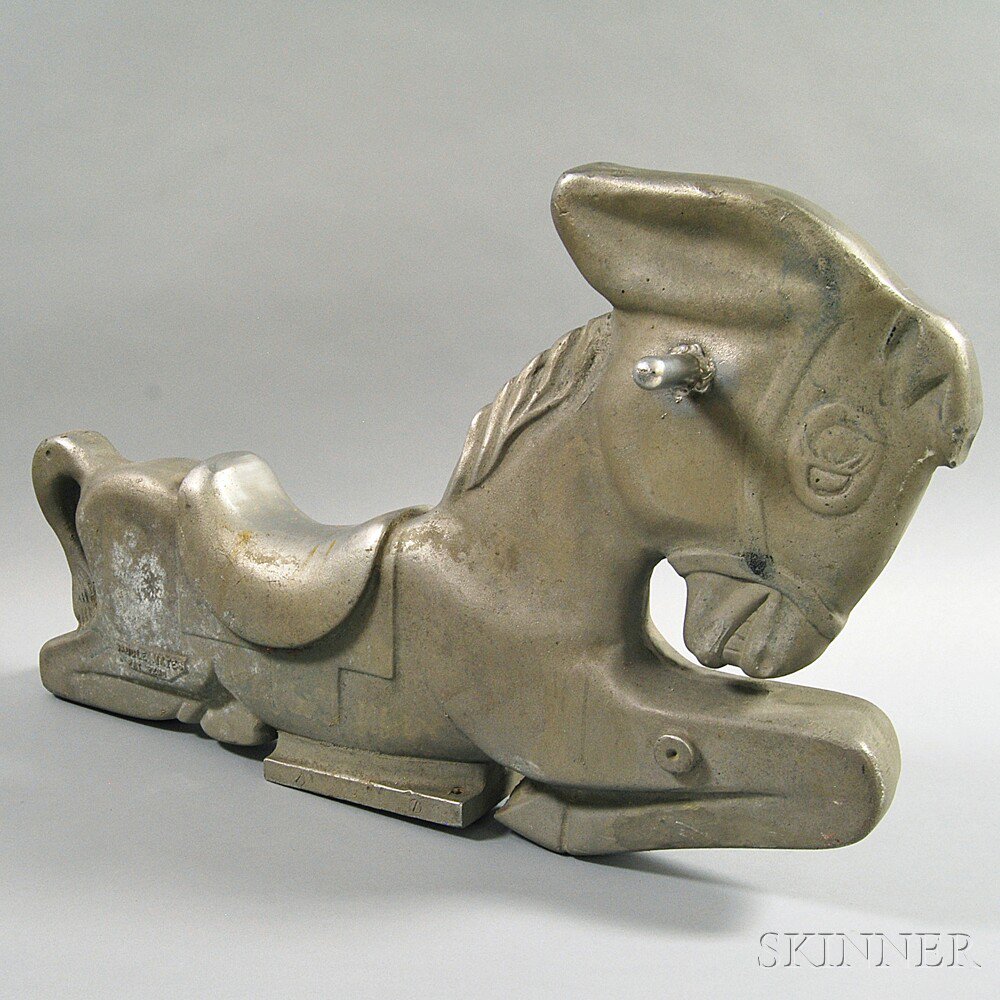 Appraisal: Cast Aluminum Gametime Inc Donkey Ride Litchfield Michigan th century