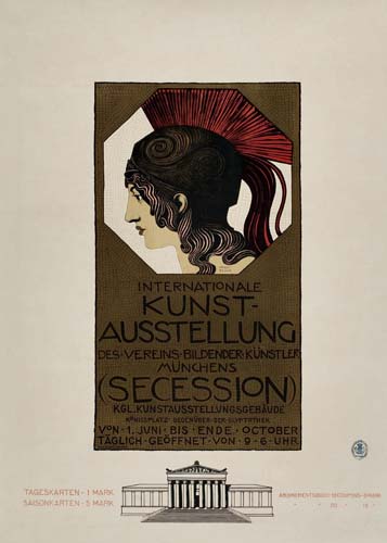 Appraisal: FRANZ VON STUCK - INTERNATIONALE KUNST AUSSTELLUNG SECESSION Circa x