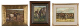 Appraisal: Vel Miller Three works ''Waiting'' ''Fanny's Filly'' and ''Appy on