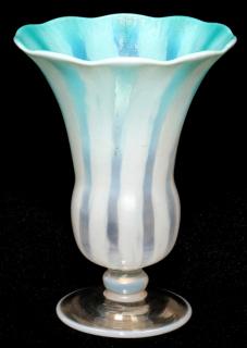 Appraisal: L C TIFFANY FAVRILE PASTEL GLASS VASE L C TIFFANY