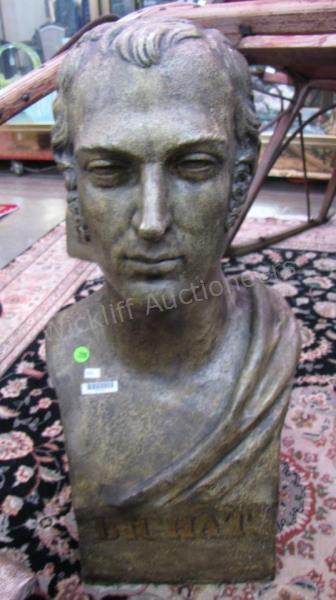 Appraisal: A ceramic antique style bust of the French anatomist Marie