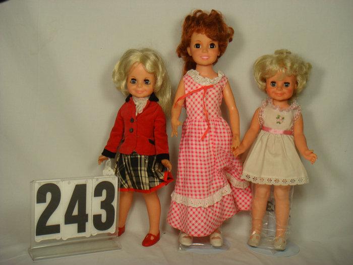 Appraisal: Lot of Crissy Family Dolls to inches tall made by