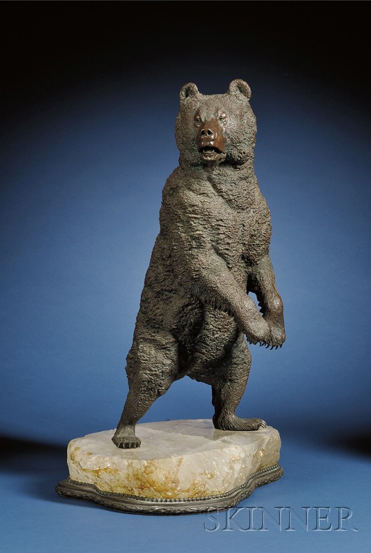 Appraisal: Attributed to Nicolai Liberich Russian - Patinated Bronze Figure of