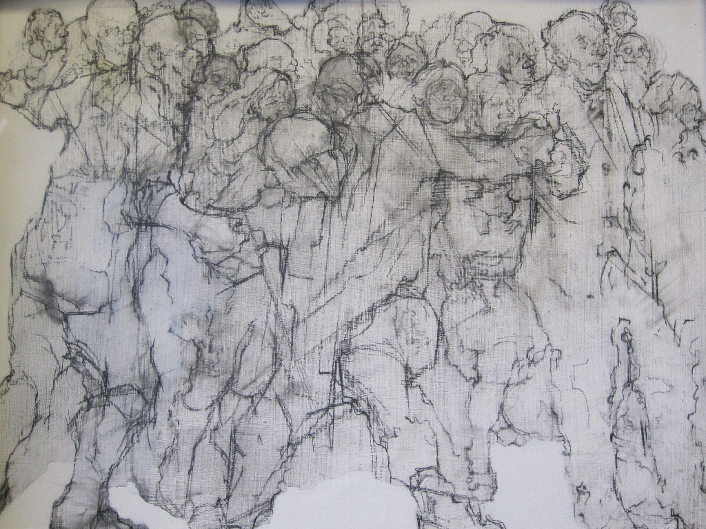 Appraisal: ANDA PATERSON RSW RGI b Oil wash over pencil 'Crowd'