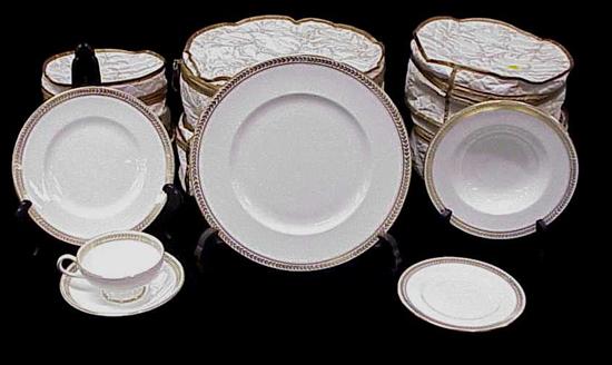 Appraisal: Coalport china ''Golden Melody'' pattern twelve salad plates twelve tea