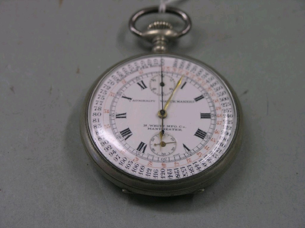 Appraisal: A pocket watch by H White Manchester Admiralty Watchmakers