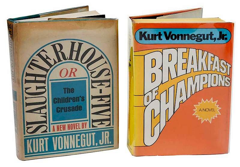 Appraisal: Pair of Novels by Kurt Vonnegut Jr Slaughterhouse-Five or The