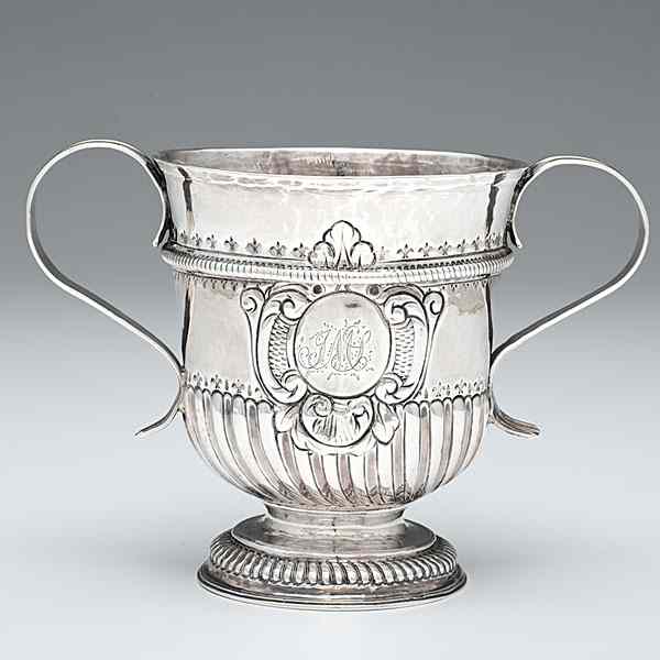 Appraisal: George I Sterling Two-Handled Cup English ca A George I