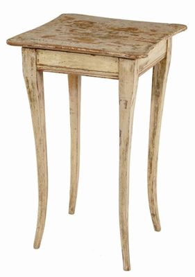 Appraisal: An Australian painted and distressed pine occasional table with a